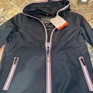 Hunter Black Jacket with Red Accents